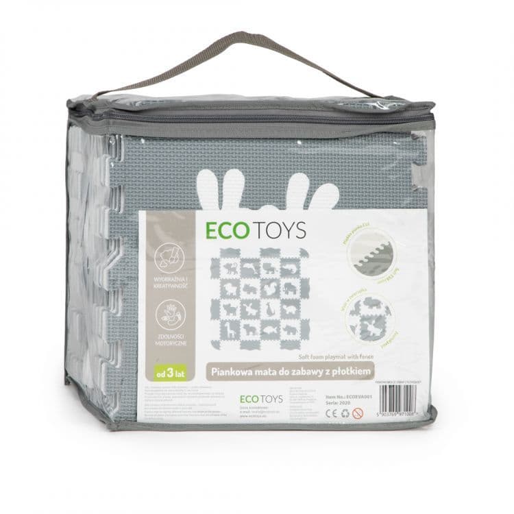 Ecotoys Pěnová podložka pro děti Zvířata 151 cm, 001 - náhled 4