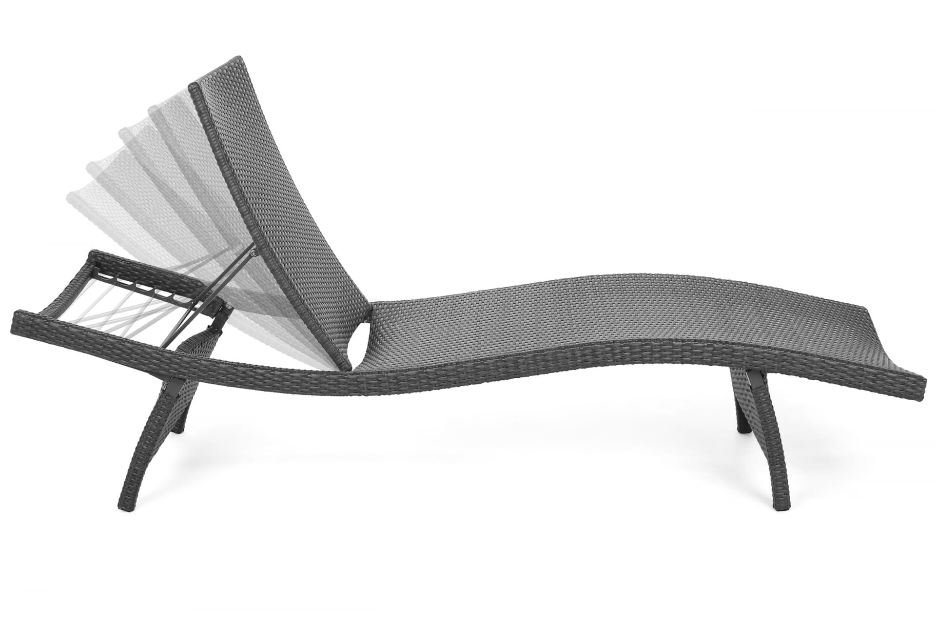 Home&Garden Sestava lehátek Marbella Light Grey / Grey Melange + stolek - náhled 2