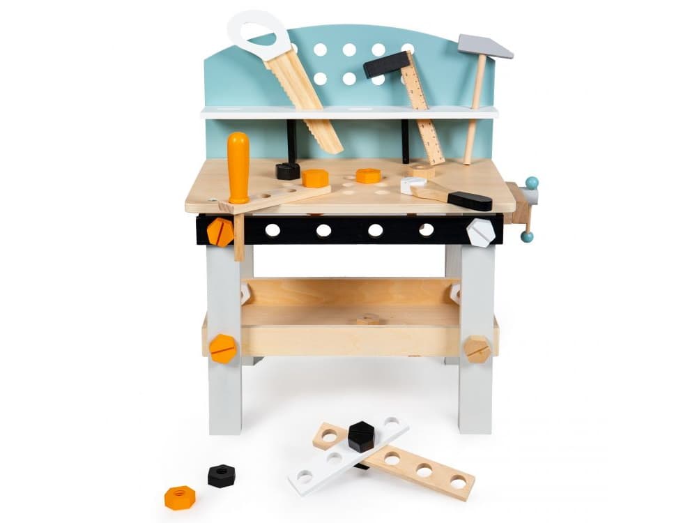 Ecotoys Dětská dřevěná dílna s nářadím, 1176N - náhled 5
