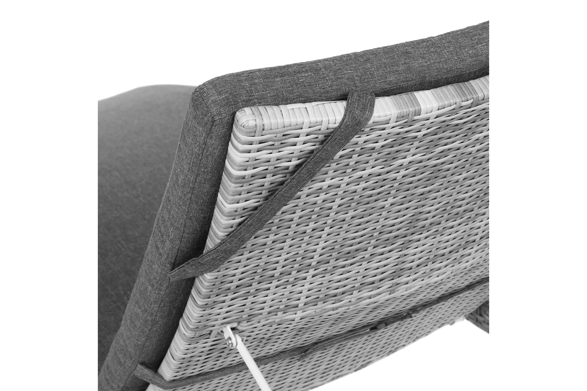 Home&Garden Sestava lehátek Marbella Grey / Grey Melange + stolek - náhled 4