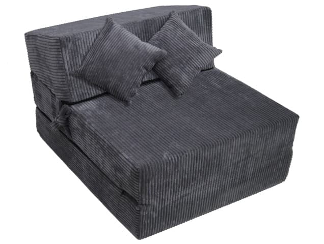 Fimex Rozkládací křeslo - matrace pro hosty Lincol tmavě šedé 70x200x15 cm - Fimex