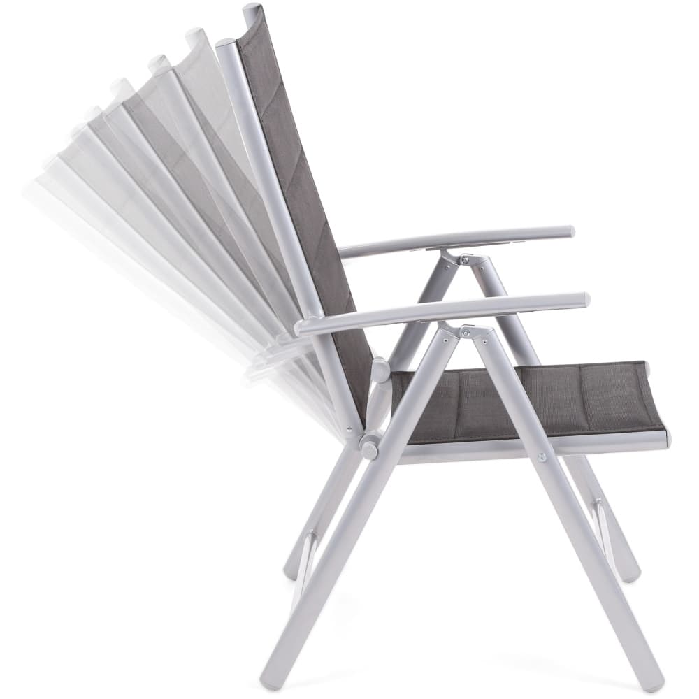 Home&Garden Zahradní sestava Ibiza 185 cm Silver / Black 8+1 - náhled 3