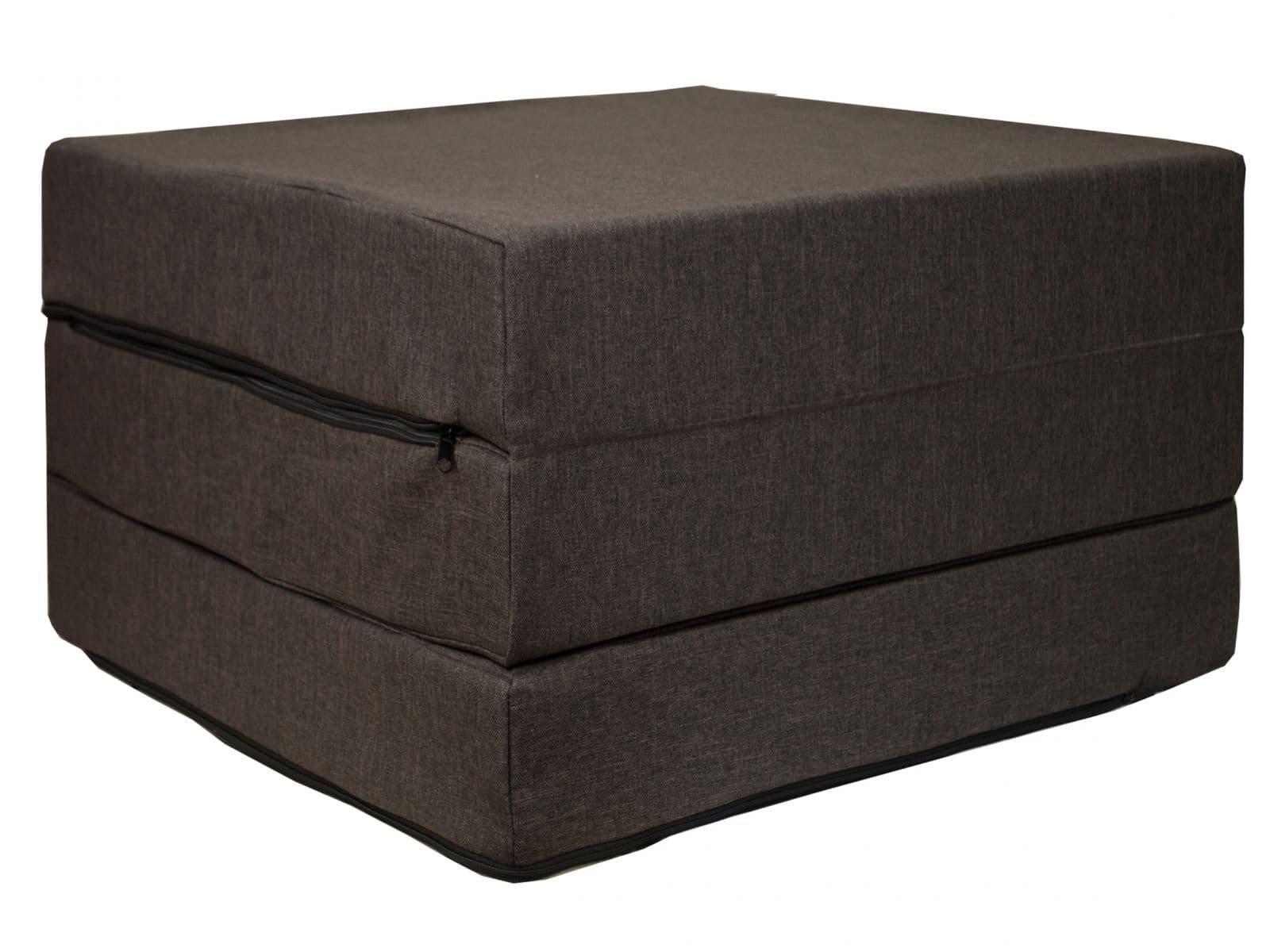 Fimex Skládací matrace pro hosty Sawana 65x195x10 cm tmavě hnědá