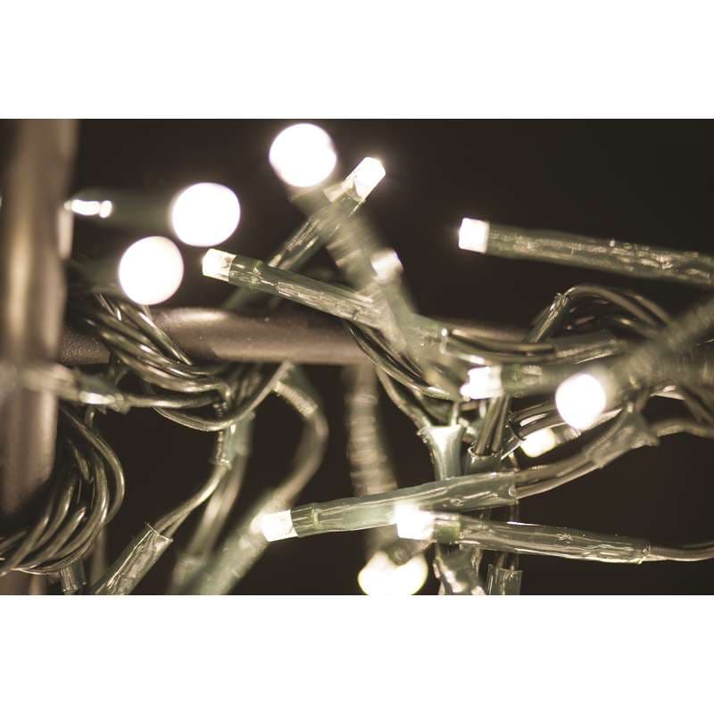 Hustý LED vánoční řetěz 11W teplé světlo, 2,4m, voděodolný - náhled 3