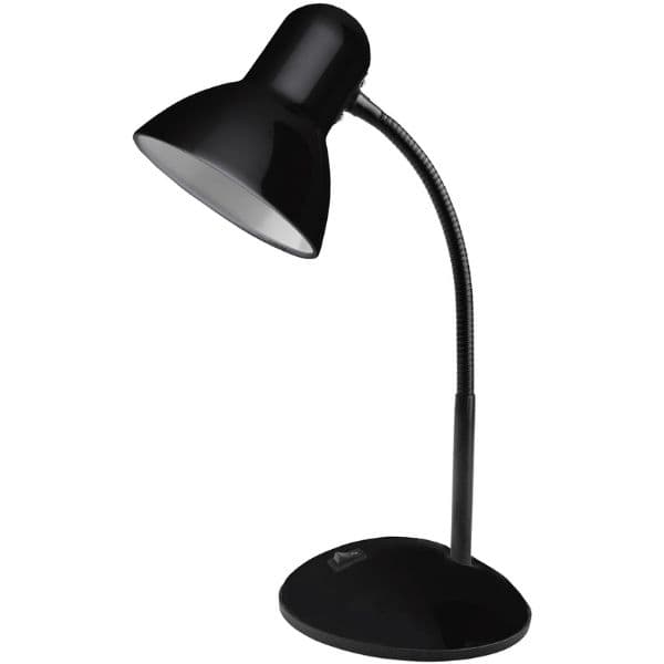 Stolní lampa na 1 žárovku E27 max 40W, černá