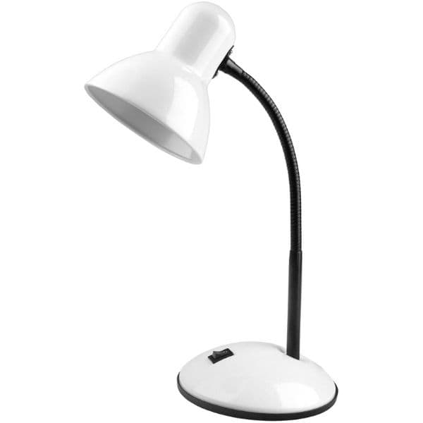 Stolní lampa na 1 žárovku E27 max 40W, bílá