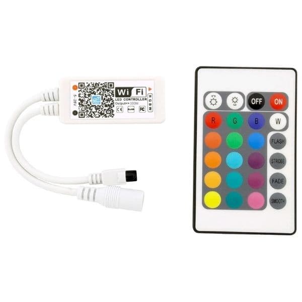Prémiový chytrý RGB+W LED pásek 12W/m, 720lm/m, voděodolný 5m s ovladačem - náhled 3