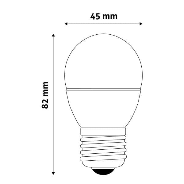 Prémiová LED žárovka E27 6W 530lm G45 EXTRA TEPLÁ, ekv. 43W, 3 roky - náhled 3