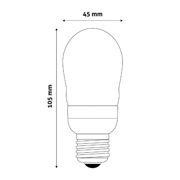 Prémiová LED žárovka E27 6W 560lm B45 teplá, ekv. 45W, 3 roky - náhled 3