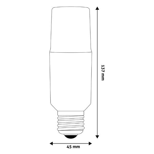 Prémiová LED žárovka E27 10W 1065lm T45, denní, ekv. 76W, 3 roky - náhled 3