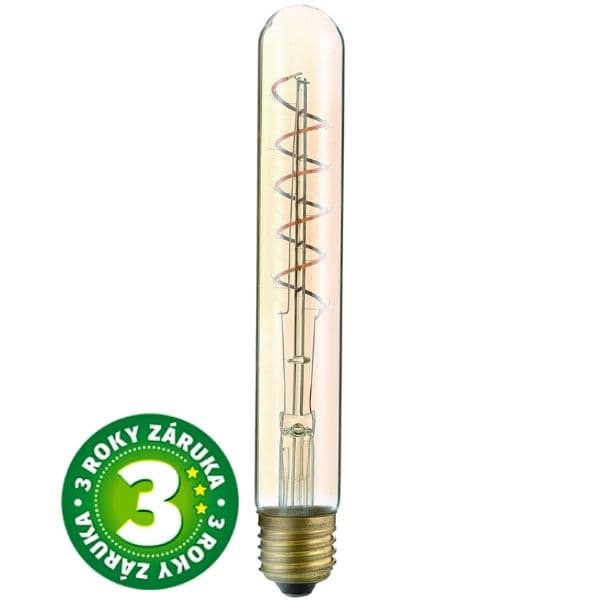 Prémiová designová retro LED žárovka E27 4,5W 400lm EXTRA TEPLÁ filament, ekv. 35W, 3 roky - náhled 2