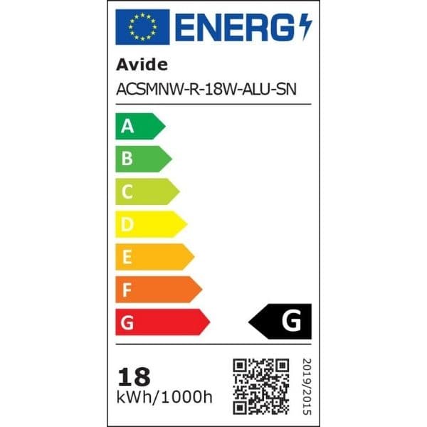 Prémiový přisazený LED panel 18W 1490lm, denní, kruhový, matný chrom, 3 roky - náhled 2