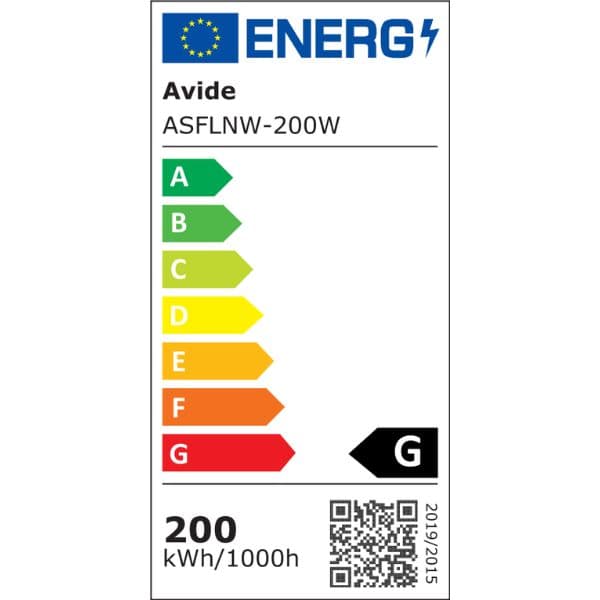 Ultratenký LED reflektor černý 200W 16000lm, denní barva světla - náhled 3