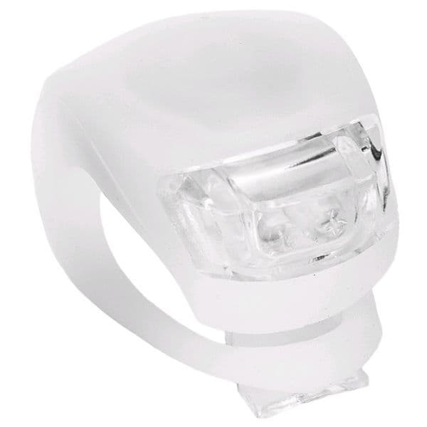 LED světlo na kolo 1W 50lm IP65, bílé - blikačka
