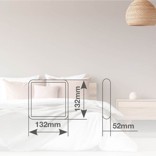 Velký analogový budík Dovelis, 13cm, velké číslice, na 1 baterii AA, černý, 3 roky záruka - náhled 3