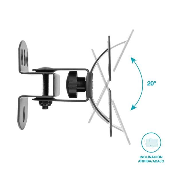 Držák na TV 13"-27" na zeď Holmios, kloubový 30°h 20°v, nosnost 30kg, 10 let záruka - náhled 2