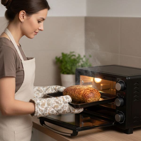 Elektrická trouba Väline Hisarli 23l, 1500W, černá, volně stojící, 3 roky záruka - náhled 5