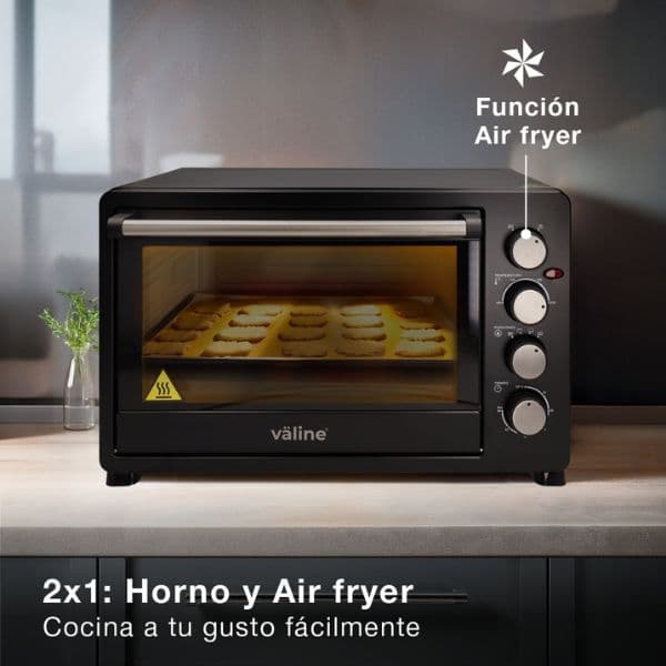 Elektrická horkovzdušná trouba Väline Hisarli 38l, 2000W, černá, samostatná, 3 roky záruka - náhled 3