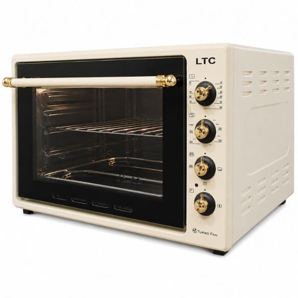 Stolní trouba LTC 70 l – horkovzdušná, 1900 W, béžová, retro design - náhled 2