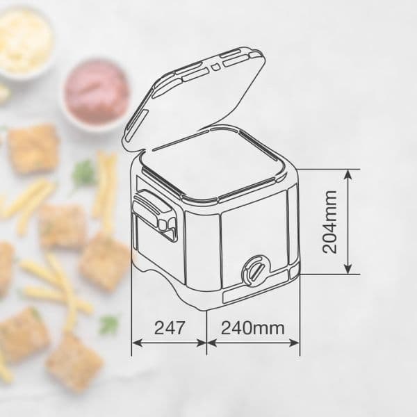 Fritéza na olej Väline Tempur, 1,5 l, 900W, nastavení teploty, 3 roky záruka - náhled 5