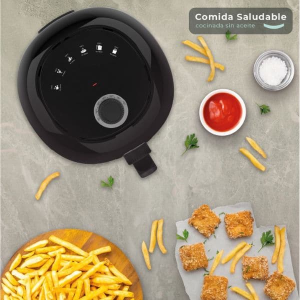 Horkovzdušná fritéza Sabiri 3,2l 1450W,nastavení teploty a času, černá, 3 roky záruka - náhled 4