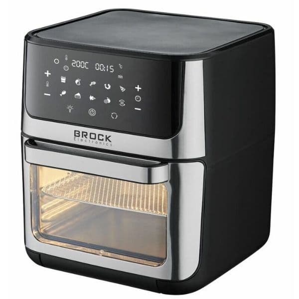 Horkovzdušná fritéza - trouba, digitální Brock 12l s grilem, 1800W, okno, 10 programů