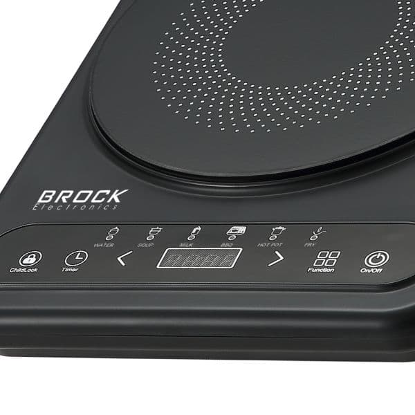 Elektrický indukční vařič Brock, 1 plotýnka 25cm, 2000W, digitální, dětský zámek - náhled 3