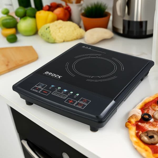 Elektrický indukční vařič Brock, 1 plotýnka 25cm, 2000W, digitální, barevné ikony - náhled 2