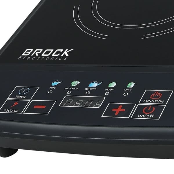 Elektrický indukční vařič Brock, 1 plotýnka 25cm, 2000W, digitální, barevné ikony - náhled 3