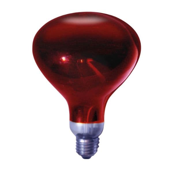 Prémiová výhřevná infra žárovka E27 GSC, 250W, 115mm, celočervená