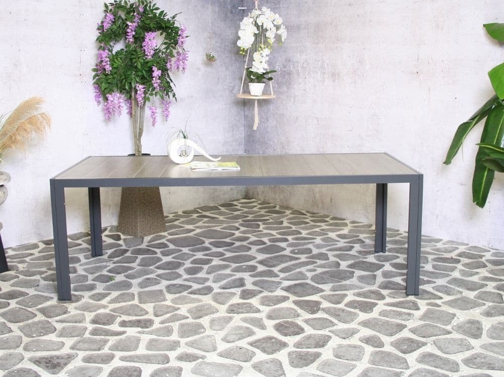 Hliníkový zahradní set: stůl Bergamo 217cm a 8 designových křesel Jasper - náhled 2