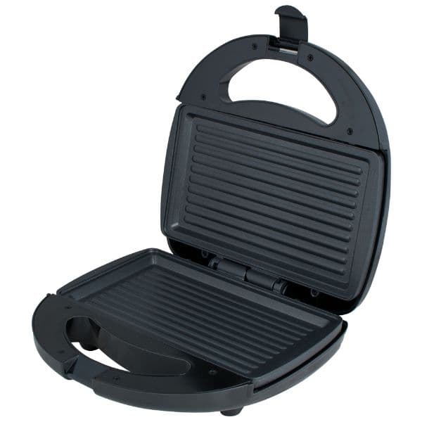 Kontaktní gril Brock, grilovací plocha 20x11,5cm, 750W, červený - náhled 2