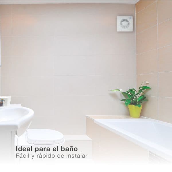 Koupelnový ventilátor GSC Lapai s pohybovým čidlem, 100mm, 68m3/h, 38dB, 15W, bílý - náhled 4