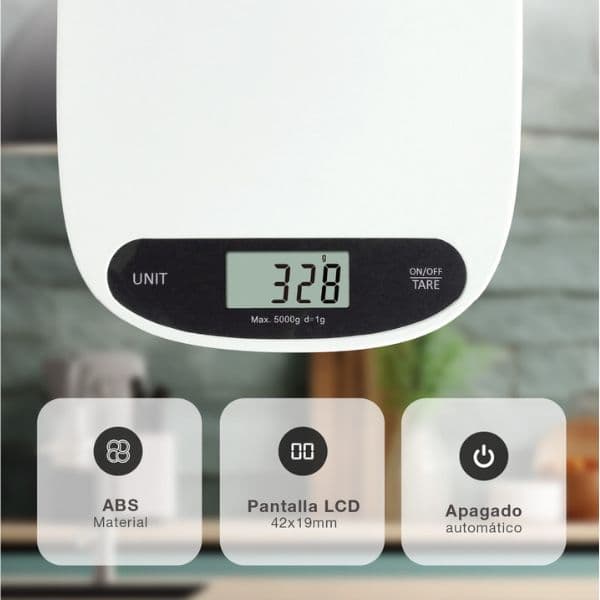 Kuchyňská váha Väline Bolcek, digitální, max 5kg, přesnost na 1g, 15 x 20cm, 3 roky záruka - náhled 5