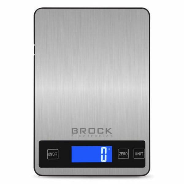 Kuchyňská váha Brock, digitální, max 5kg, přesnost na 1g, 15,5 x 22,5cm
