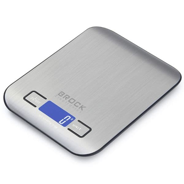 Kuchyňská váha Brock, digitální, max 5kg, přesnost na 1g, 14 x 18cm