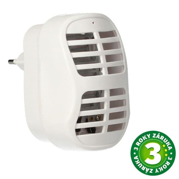 Elektrický lapač hmyzu do zásuvky Bamako, UVA LED, 25 m2, 1W, 3 roky záruka