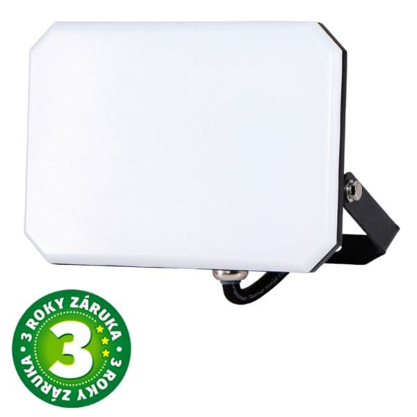 Prémiový bezrámový LED reflektor černý 50W 6000lm, denní barva světla, 3 roky záruka