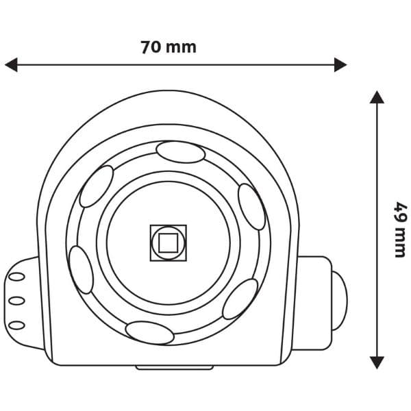 LED čelovka 5W 600lm IP44, Zoom, černá, na 4 baterie AA - náhled 3