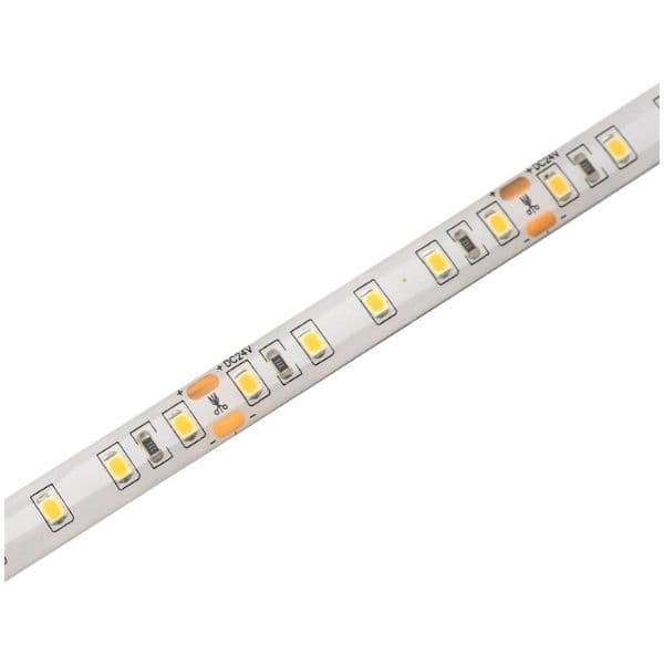 Prémiový LED pásek 24V 120x2835 smd 24W/m, 2400lm/m, voděodolný, teplá, délka 5m