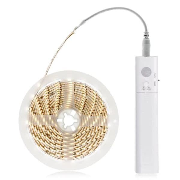 LED pásek s pohybovým senzorem, teplá, 1m, na baterie 4x AAA - náhled 5