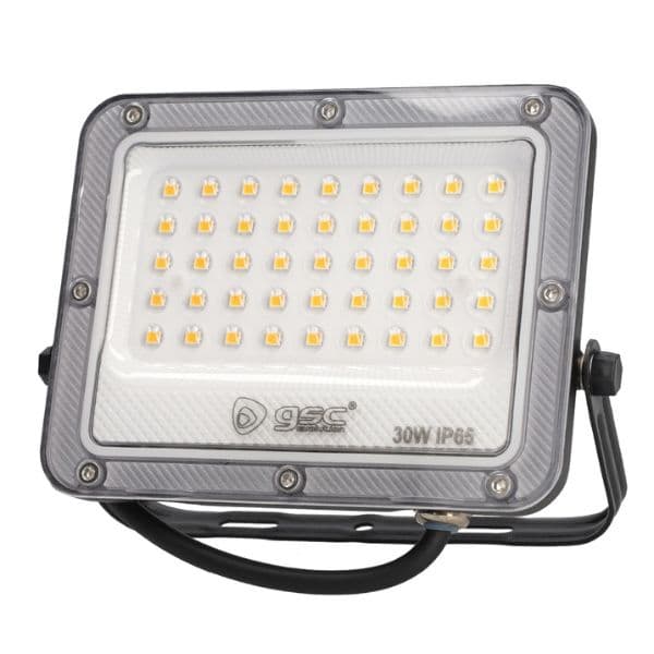 Prémiový ultratenký LED reflektor šedý 30W 2600lm, studená barva světla, 3 roky záruka - náhled 2