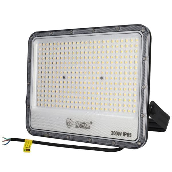 Prémiový ultratenký LED reflektor šedý 200W 20000lm, studená barva světla, 3 roky záruka - náhled 3