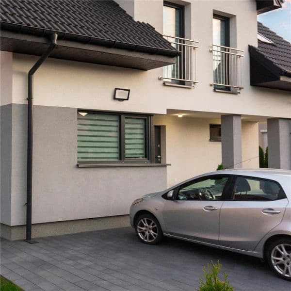 Prémiový ultratenký LED reflektor černý 30W 3000lm, studená, s přípravou na čidlo, 3 roky - náhled 4