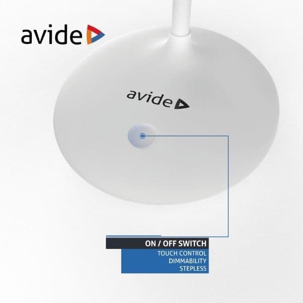 Nabíjecí plynule stmívatelná LED stolní lampa 4W 250lm denní světlo, bílá - náhled 5