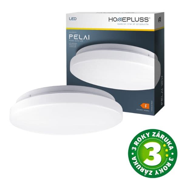 Prémiové led stropní svítidlo Pelai 26cm 12W 960lm denní, 3 roky záruka