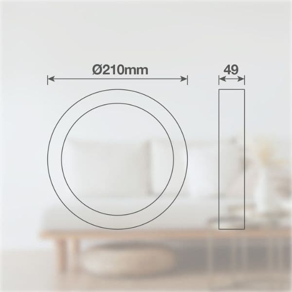 Prémiové LED venkovní osvětlení Doko kruh s čidlem pohybu IP54 15W 1100lm denní, 3 roky - náhled 5