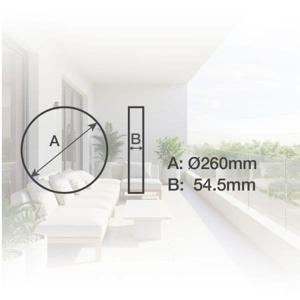 Prémiové LED venkovní osvětlení Celano s čidlem pohybu 26cm IP54 15W 1150lm denní, 3 roky - náhled 5