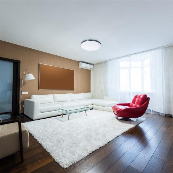 Prémiové led stropní svítidlo Amelia 35cm 18W 1600lm denní, stříbrný okraj, 3 roky - náhled 5