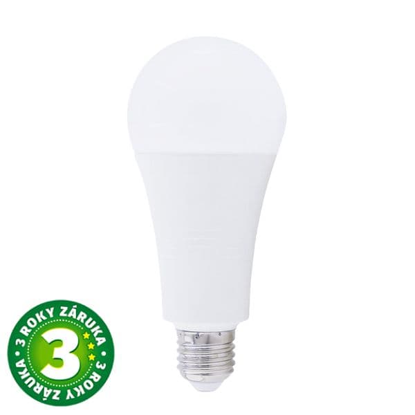 Prémiová LED žárovka E27 21W, 2350lm, teplá, ekv. 143W, 3 roky záruka